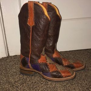 Cinch Patchwork Boots